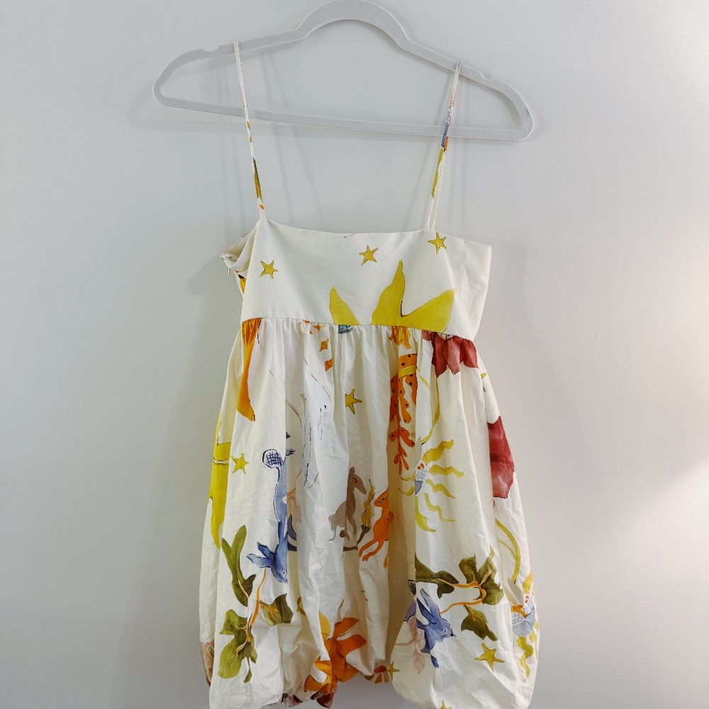 Zara Voluminous Printed Dress - Picture 3 of 5